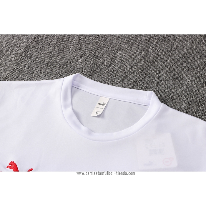Chandal del AC Milan 2021 2022 Manga Corta Blanco